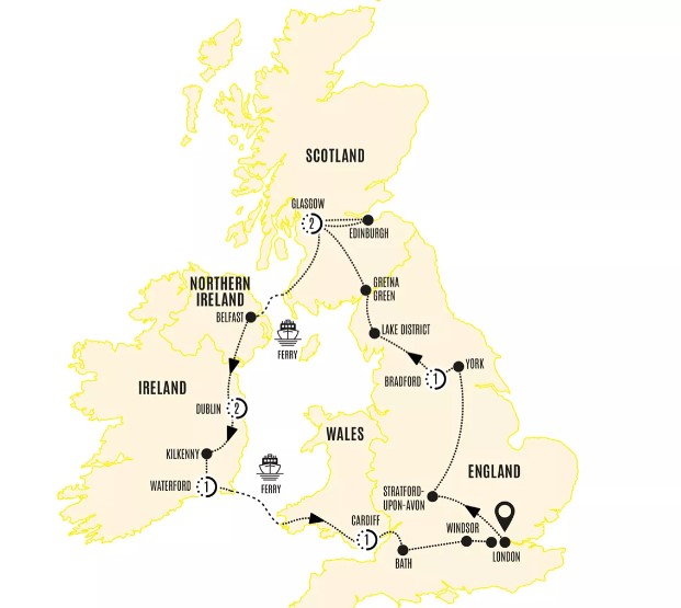 Britain and ireland map costsaver