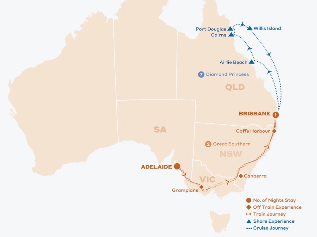 Coastal cruiser map