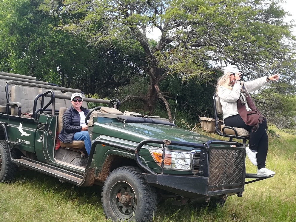 Lyn on Safari