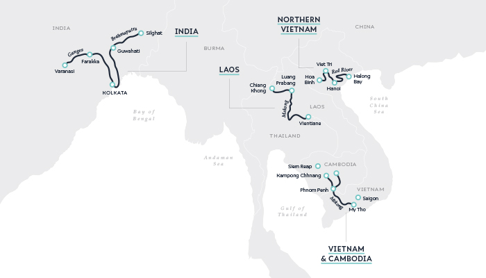 Pandaw river map