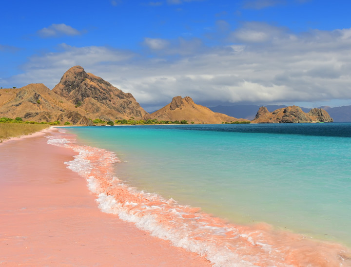 Pink Beach Komodo Island Indonesia